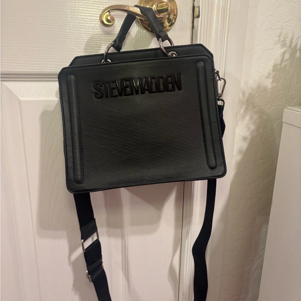 Steve Madden Black Tote Bag